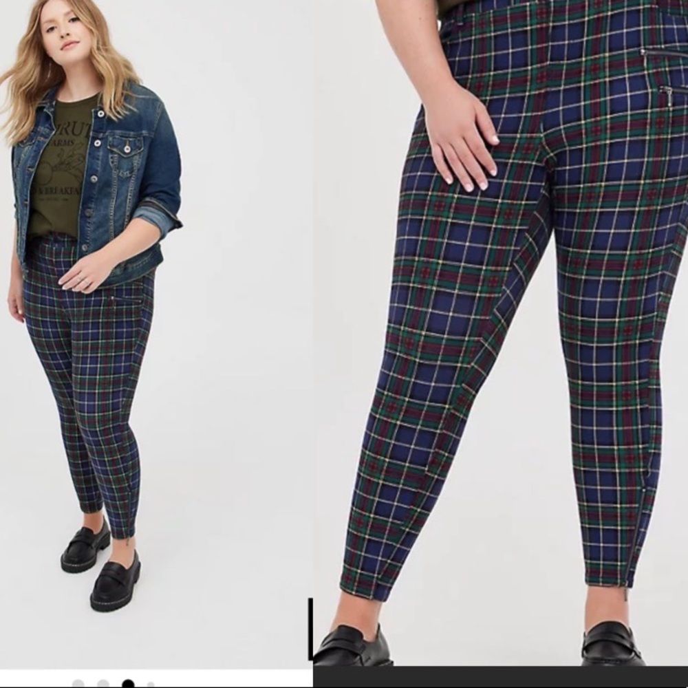 Torrid tartan plaid skinny pants